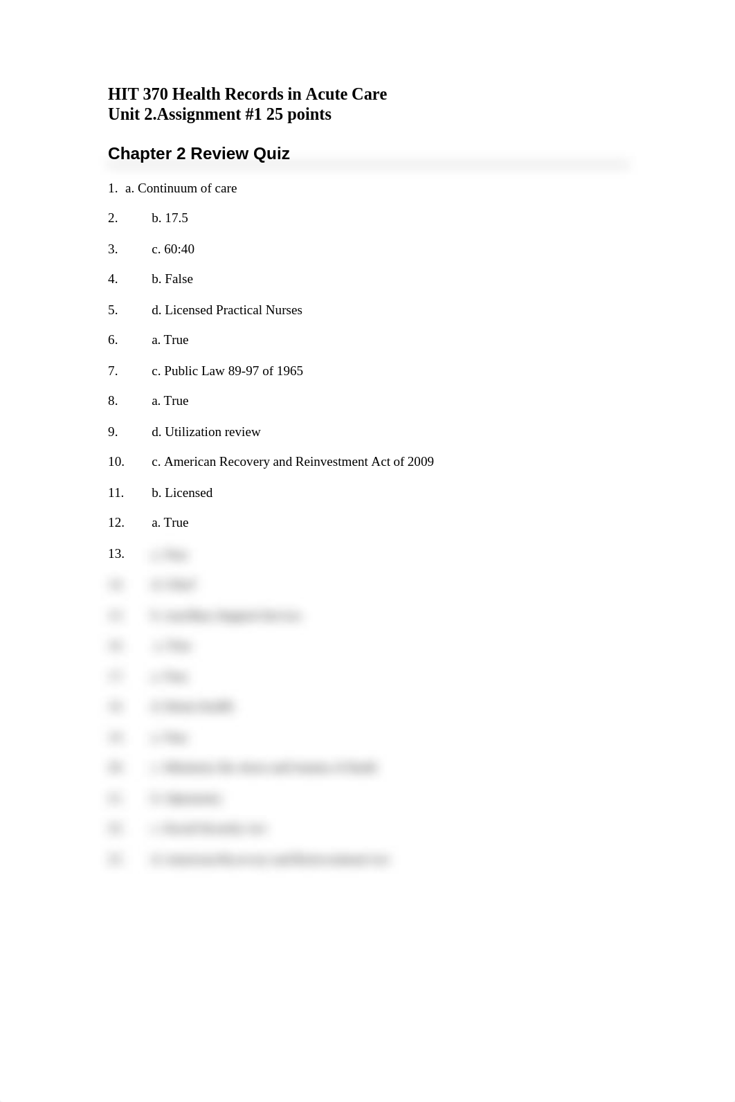 HIT  370 Unit 2.Assignment 1.Review Quiz Chapter 2_dv15fhqauuy_page1