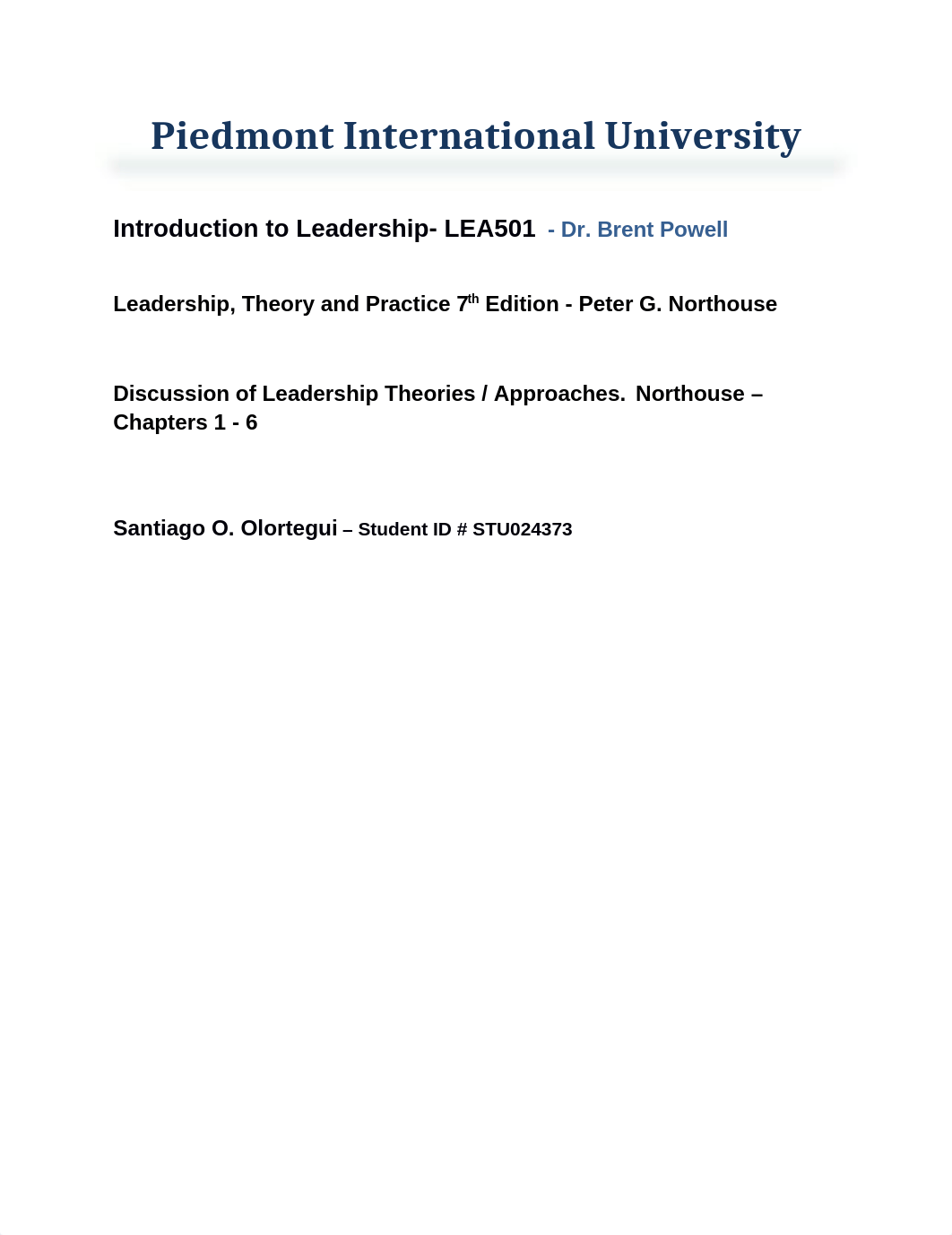 Introduction to Leadership LEA501 - Reading Northouse Chapter 1-6.docx_dv18sb0dchm_page1