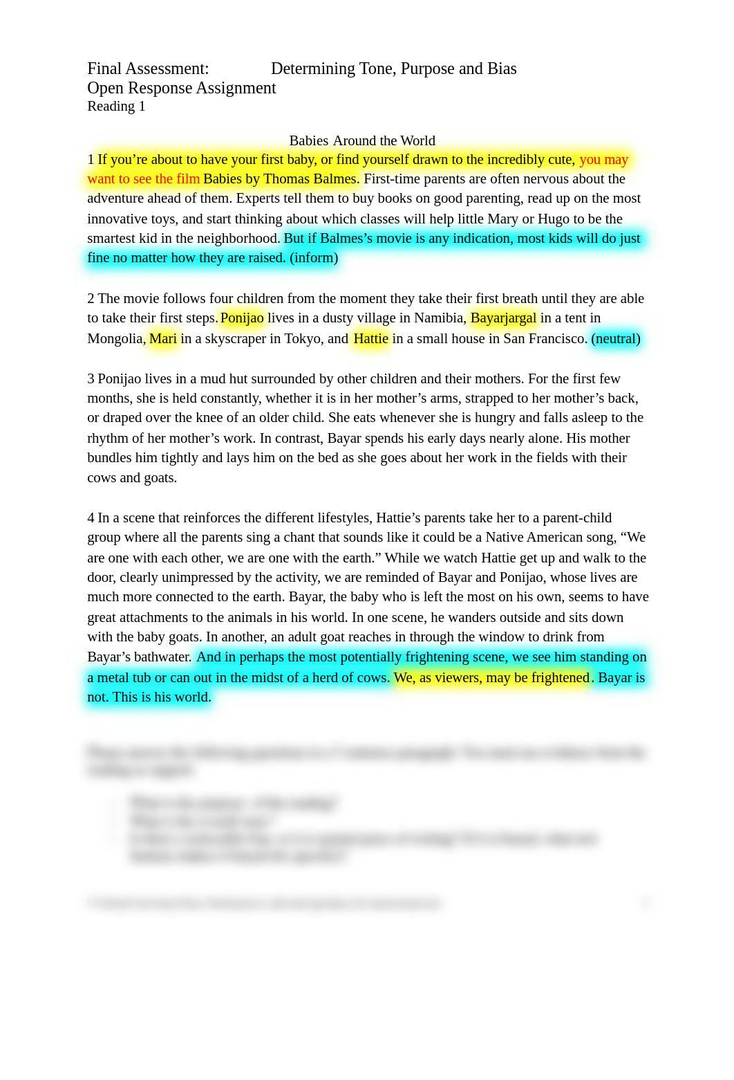 Final Assessment, Determining Tone, Purpose and Bias Open Response Assignment.docx_dv18stc9nsl_page1