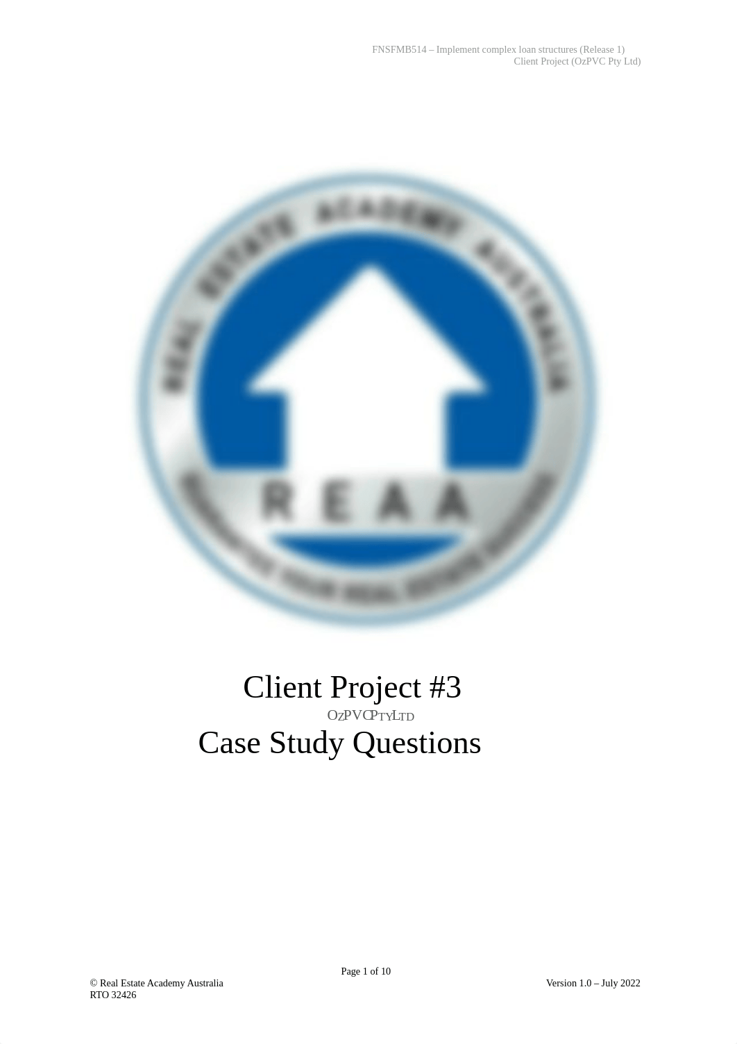 FNSFMB514 - CP3 (OzPVC Pty Ltd) - Case Study Questions v1.0.pdf_dv1p0q45f2m_page1