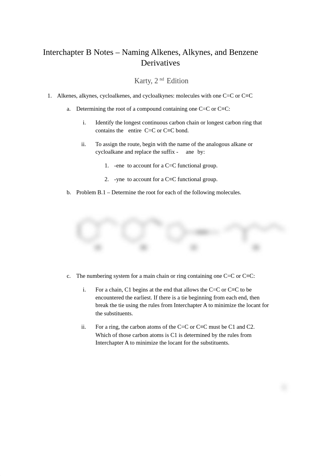 Interchapter B Notes - Naming Alkenes, Alkynes, and Benzene Derivatives.pdf_dv1qo7repeg_page1