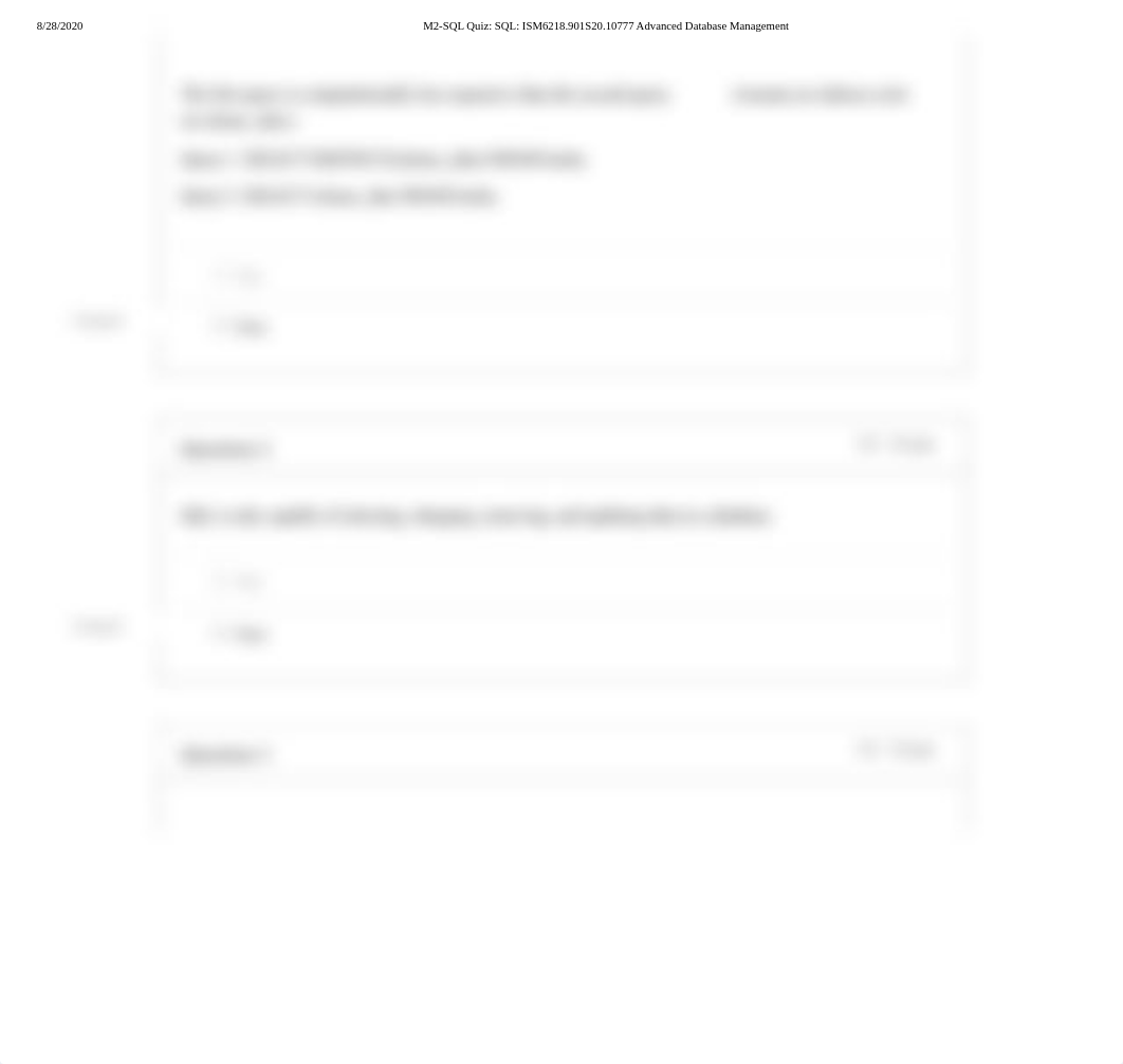 M2-SQL Quiz_ SQL_ ISM6218.901S20.10777 Advanced Database Management.pdf_dv1rr17yyf0_page2