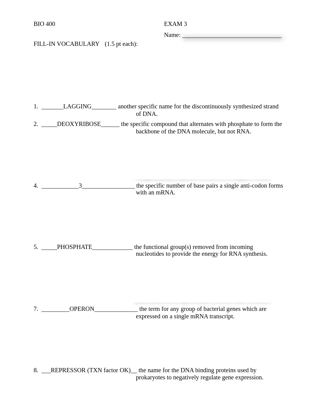 Bio 400 PRACTICE Exam 3.FLC ANSWER KEY.pdf_dv1ullfl9jd_page1