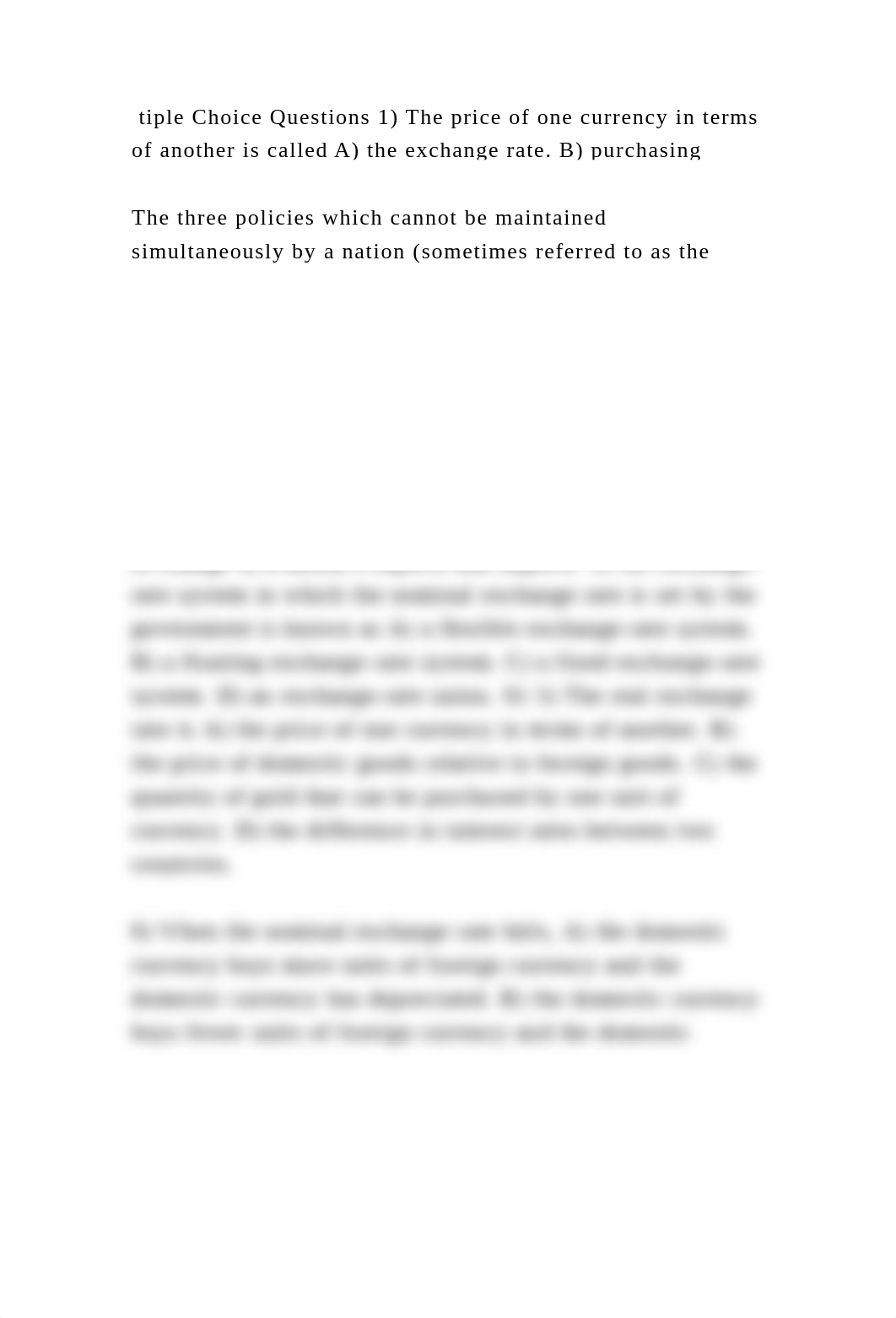 tiple Choice Questions 1) The price of one currency in terms of anoth.docx_dv1yry56pe9_page2