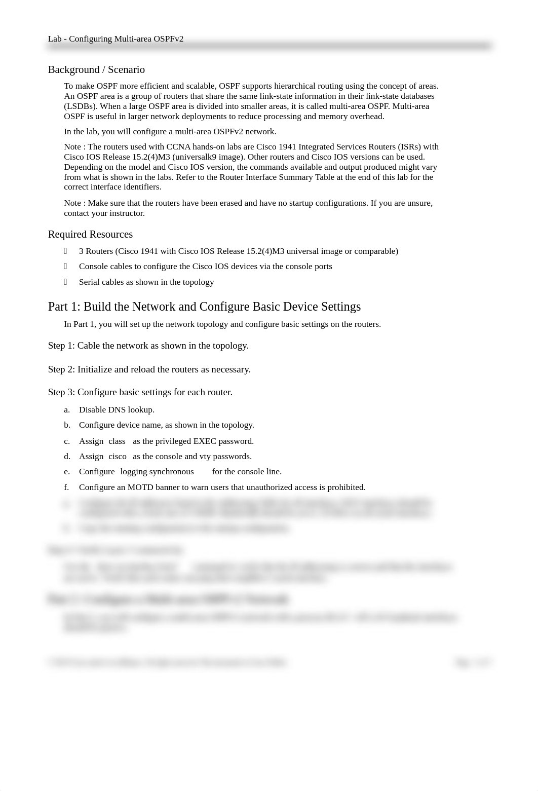 9.2.2.8 Lab - Configuring Multi-area OSPFv2.docx_dv2bpxqksf1_page2