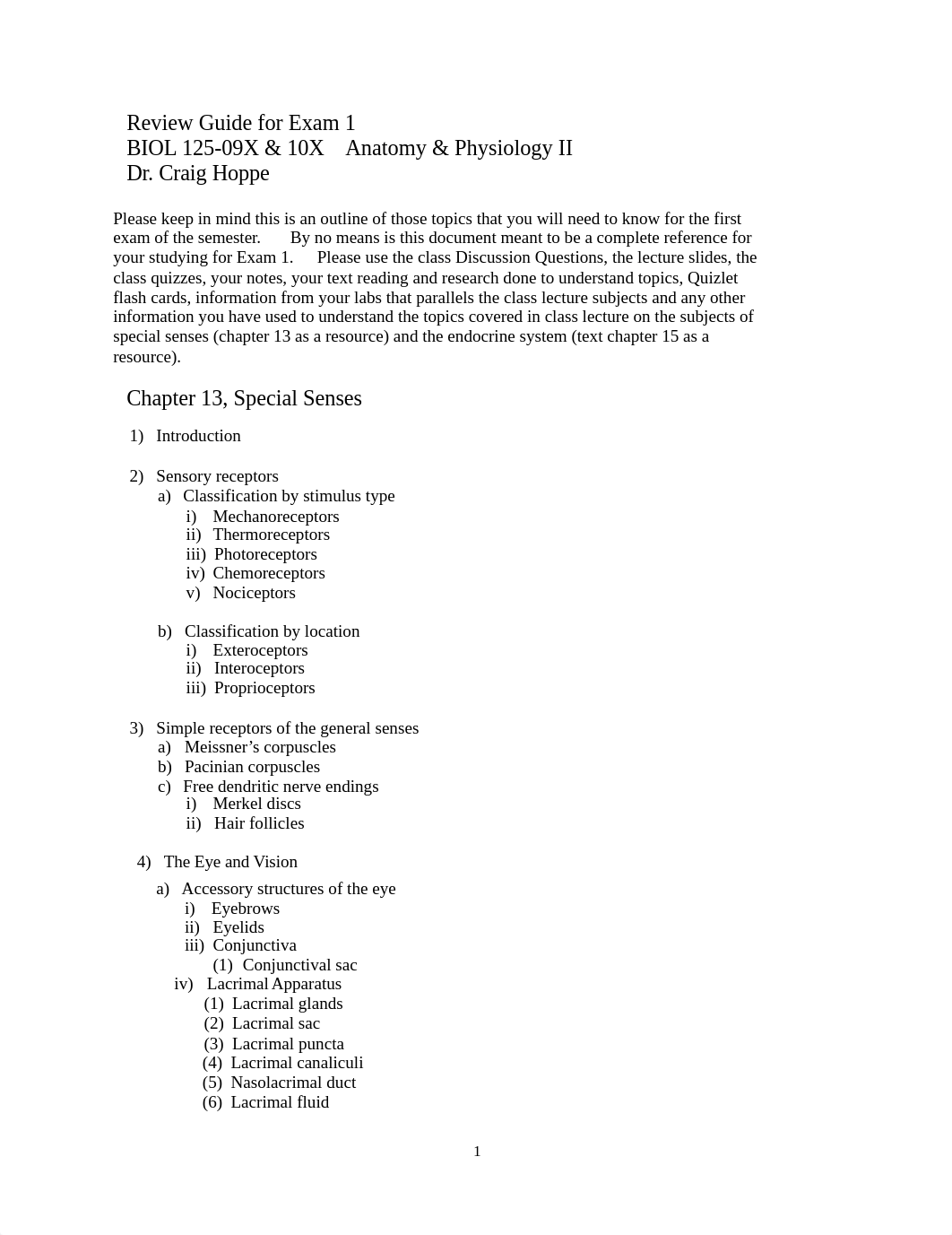 Review Guide for Exam 1 Special Senses and Endocrine System.docx_dv2co56nzti_page1