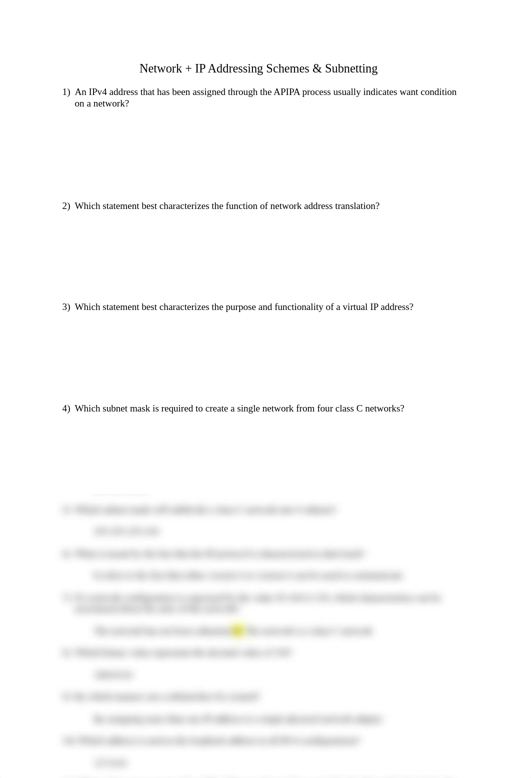 Network + IP Addressing Schemes & Subnetting.pdf_dv2dxn5jfbr_page1