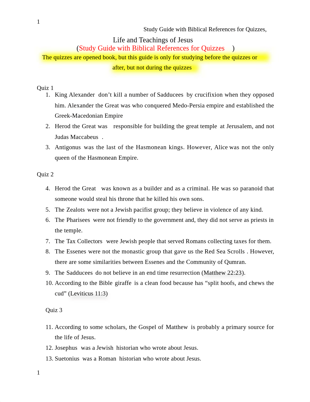 Life and Teachings of Jesus (Study Guide for all Quizzes)1.docx_dv2ldlxqtfv_page1