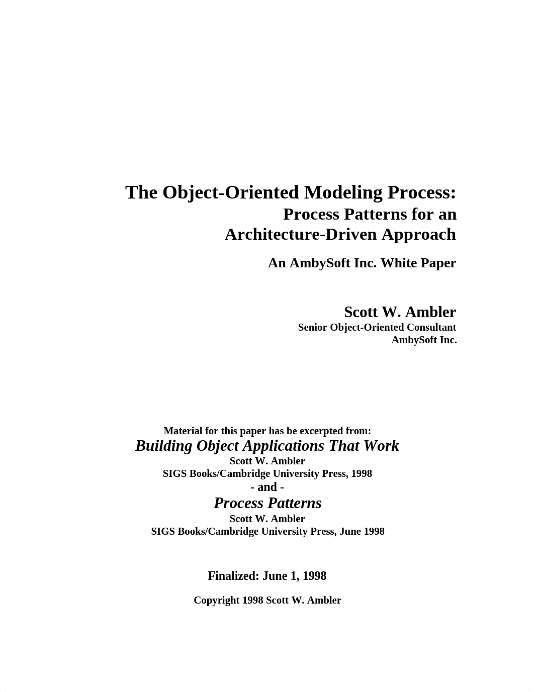 The Object-Oriented Modeling Process Process Patterns For An Architecture-Driven Approach.pdf_dv2s0k9abkv_page1