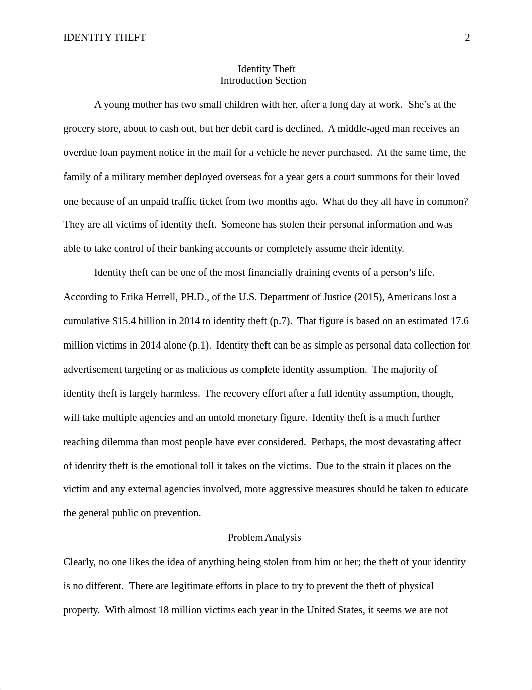 Identify Theft - ENGL 135 - FINAL Draft Paper.docx_dv2wjxuv9cm_page2