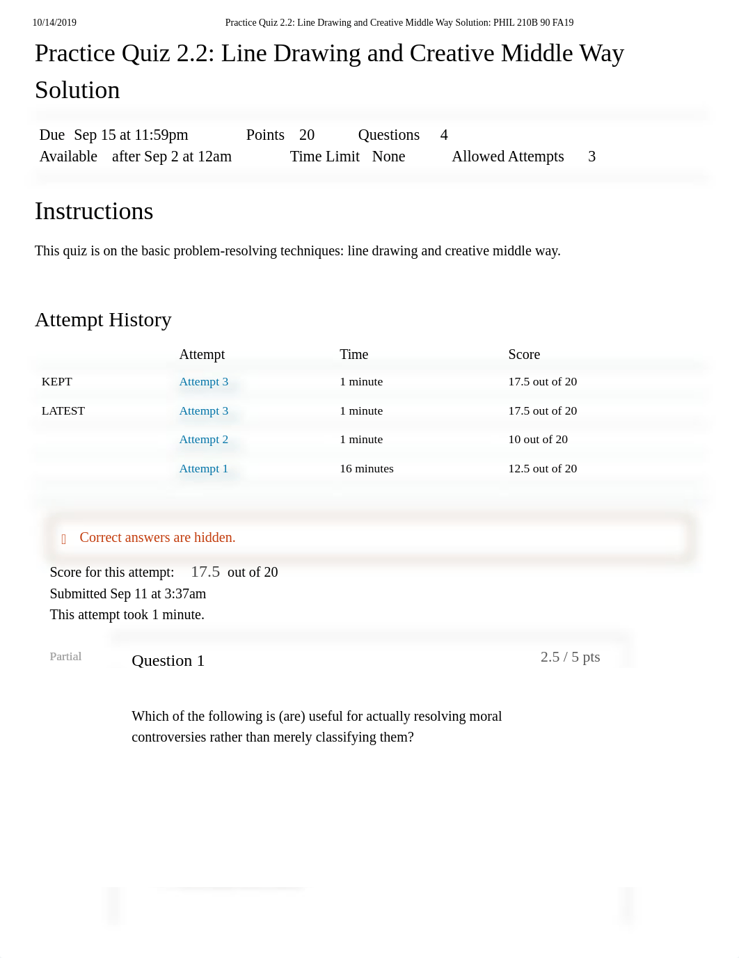 Practice Quiz 2.2_ Line Drawing and Creative Middle Way Solution_ PHIL 210B 90 FA19.pdf_dv2xiy6u8hi_page1