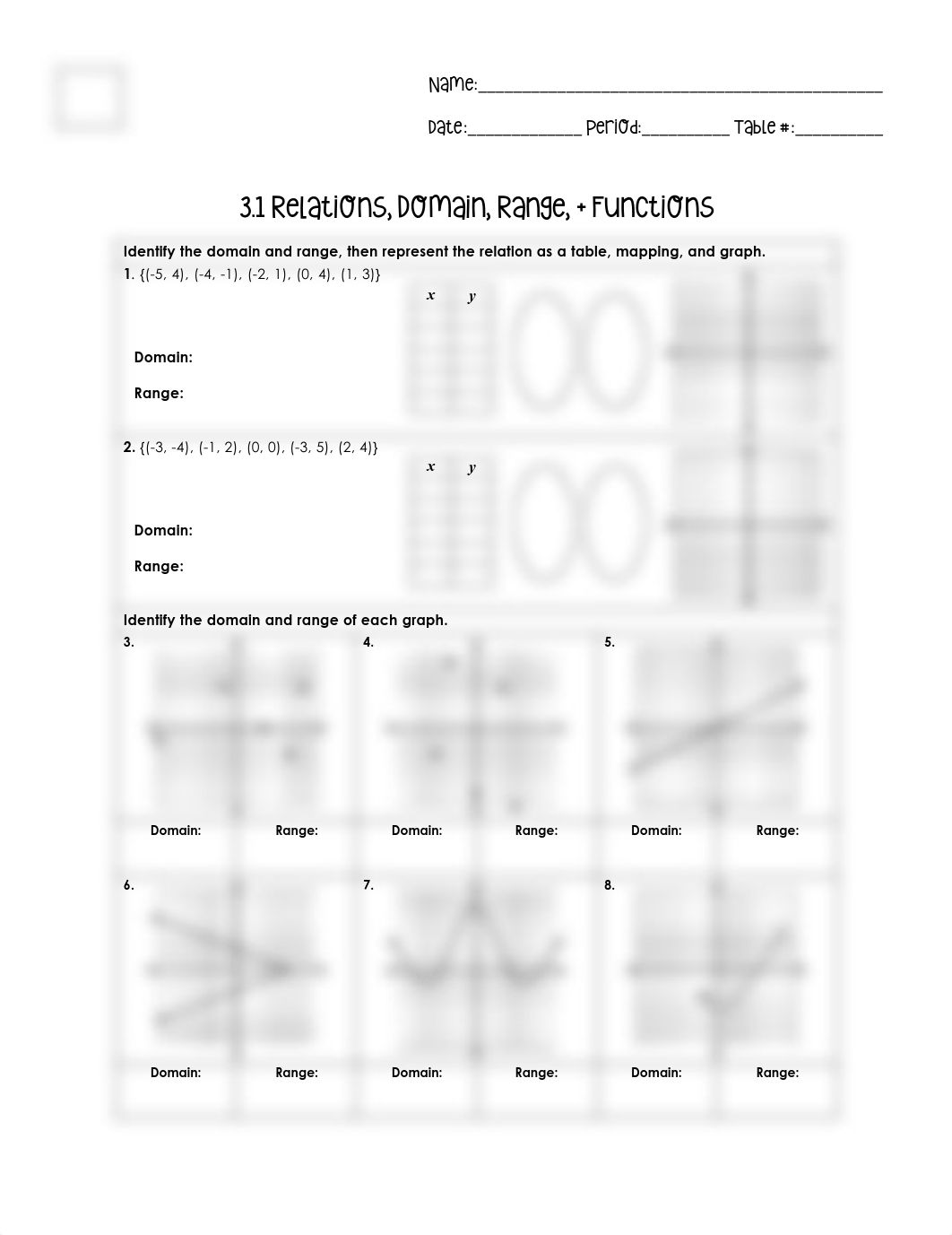 Keenan Brekke - 3.1 Relations, Domain, Range, Relations + Functions HW.pdf_dv2xxay3e2f_page1