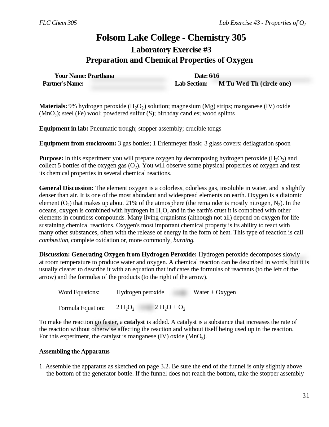 Lab Exercise 3 - Preparation and Chemical Properties of Oxygen.docx_dv3j1wp3hme_page1