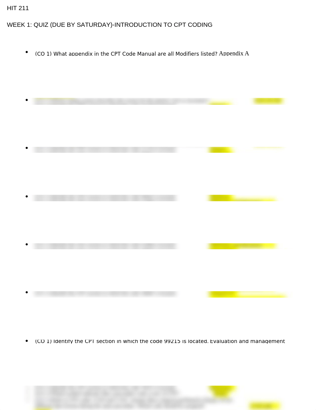 WEEK 1 QUIZ (DUE BY SATURDAY)-INTRODUCTION TO CPT CODING.docx_dv3v82o9adi_page1