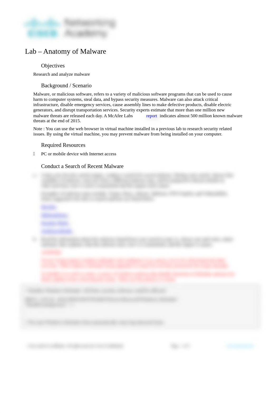 6.2.1.11 Lab - Anatomy of Malware.docx_dv5387m05v2_page1