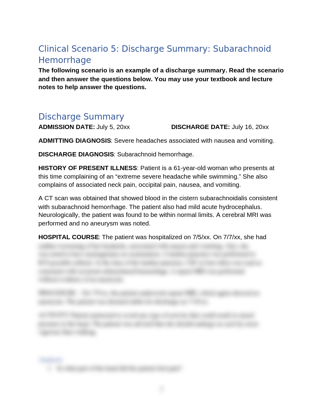 Clinical Scenario 5 Discharge Summary.docx_dv5bkmz4fm5_page1