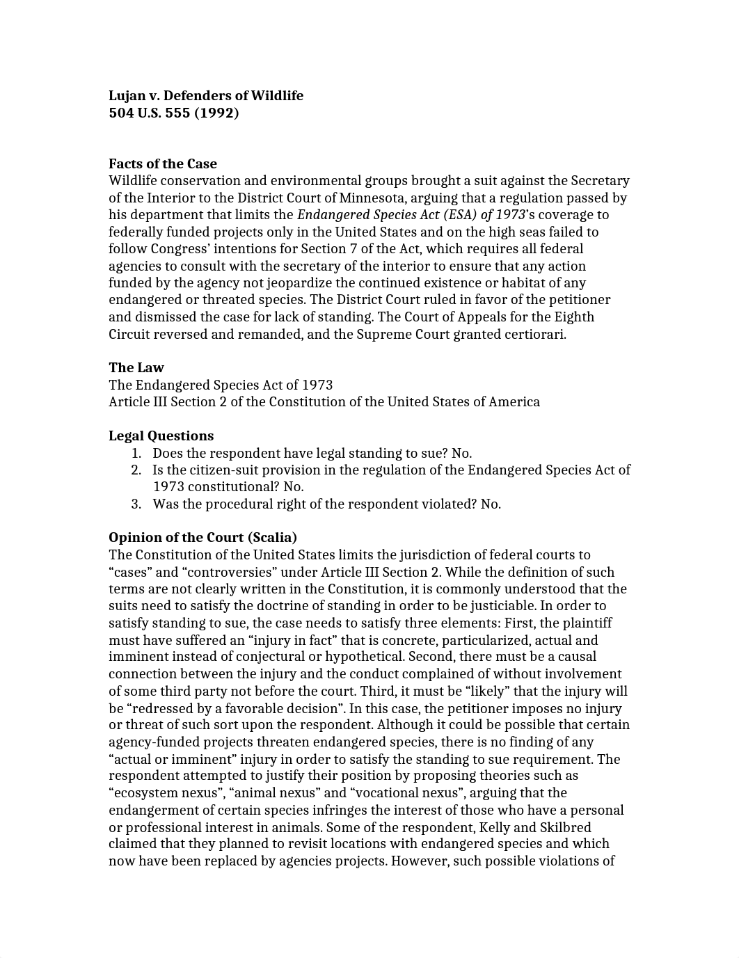 Lujan v. Defenders of Wildlife BRIEF_dv5bvmvtin4_page1