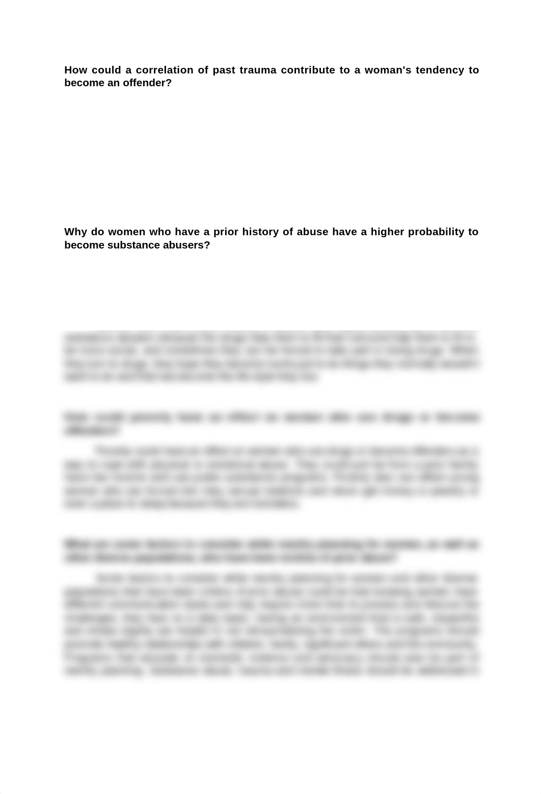 How could a correlation of past trauma contribute to a woman.docx_dv5d9wqrz49_page1