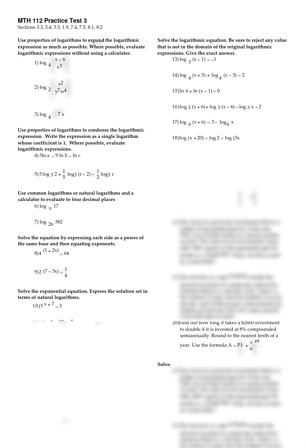 Practice Test 3 on College Algebra_dv5fzalvfw4_page1