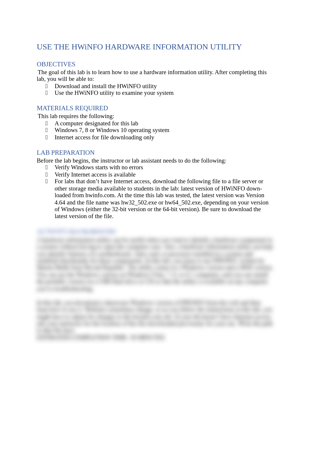 USE THE HWiNFO HARDWARE INFORMATION UTILITY.docx_dv5j1e0zd5a_page1