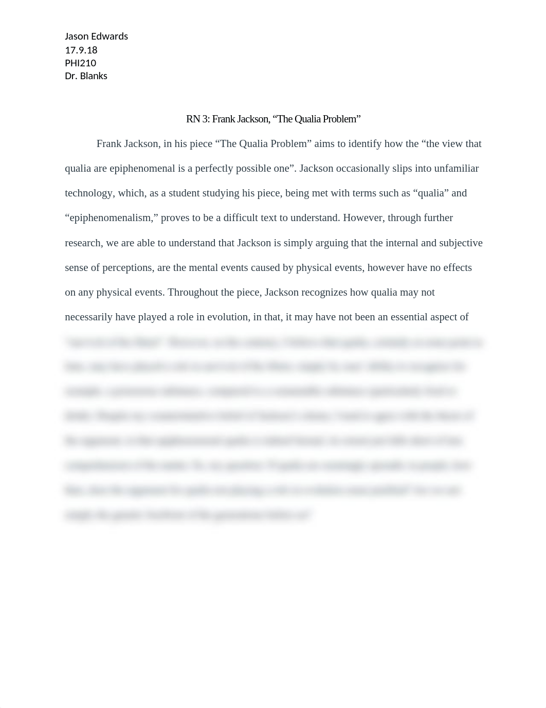 RN 3 Frank Jackson "The Qualia Problem".docx_dv5pkpb8l92_page1