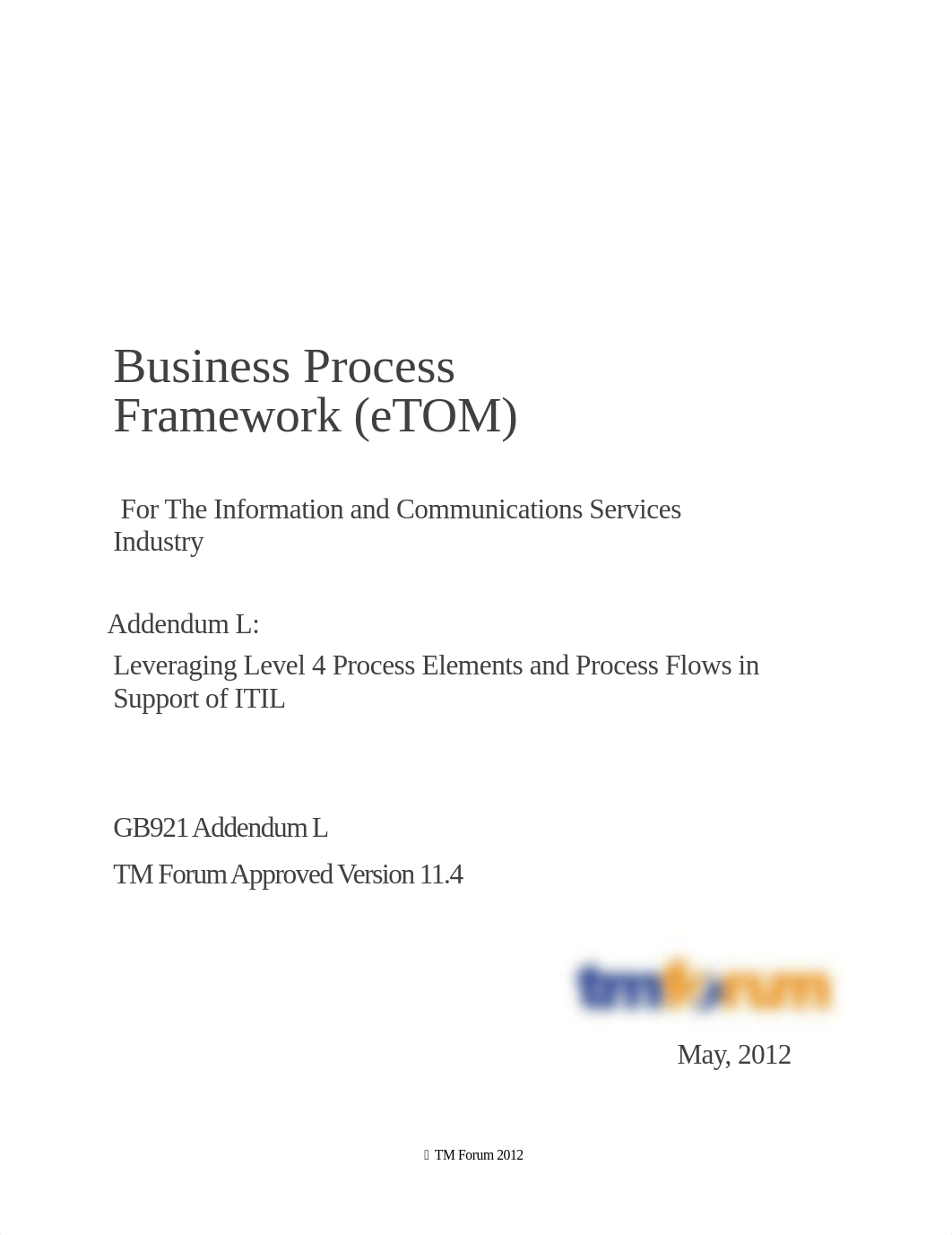 GB921L Leveraging Level 4 Process Elements and Process Flows for Support of ITIL v11.4.doc_dv6dqpvhivw_page1