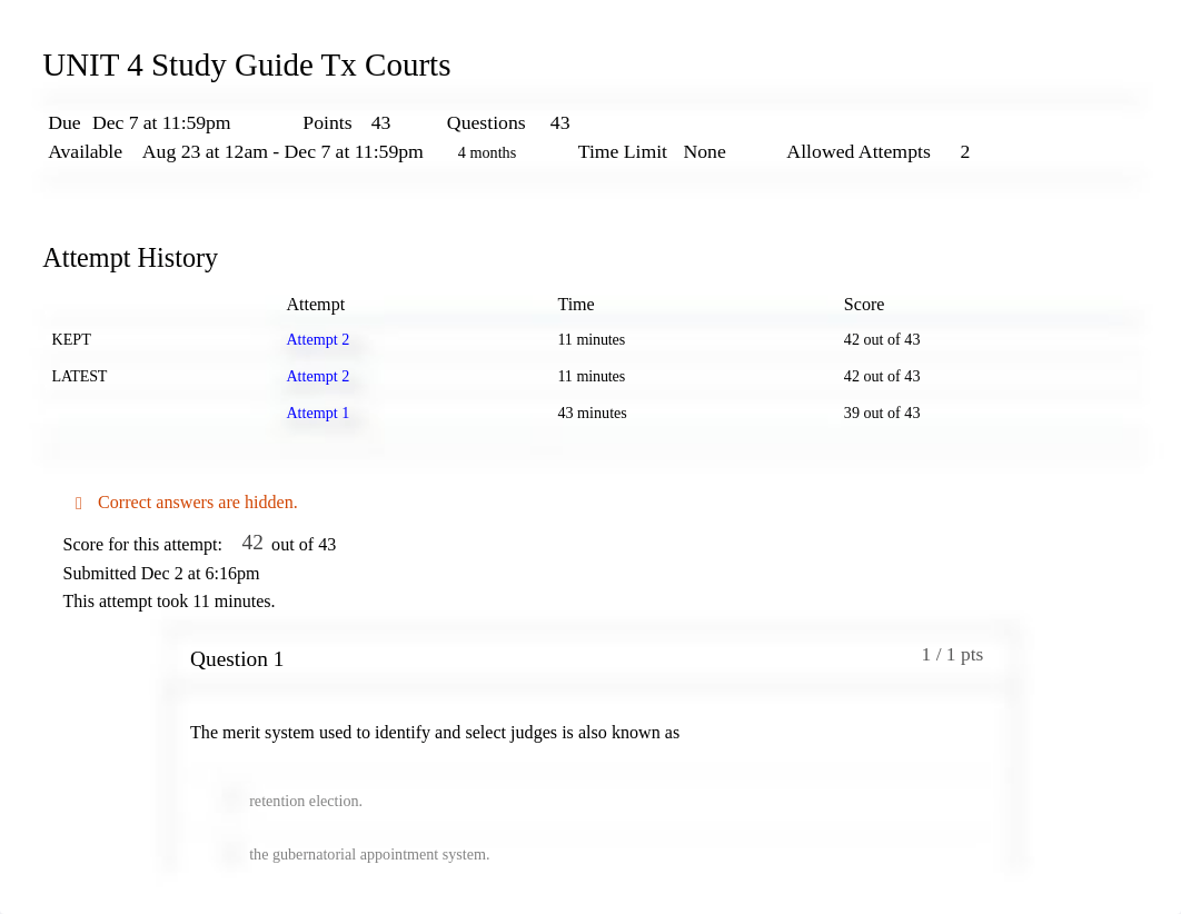 UNIT 4 Study Guide Tx Courts_ 2021FL Texas Govern & Con (GOVT-2306-ONL33) take 2.pdf_dv72kss0ysy_page1