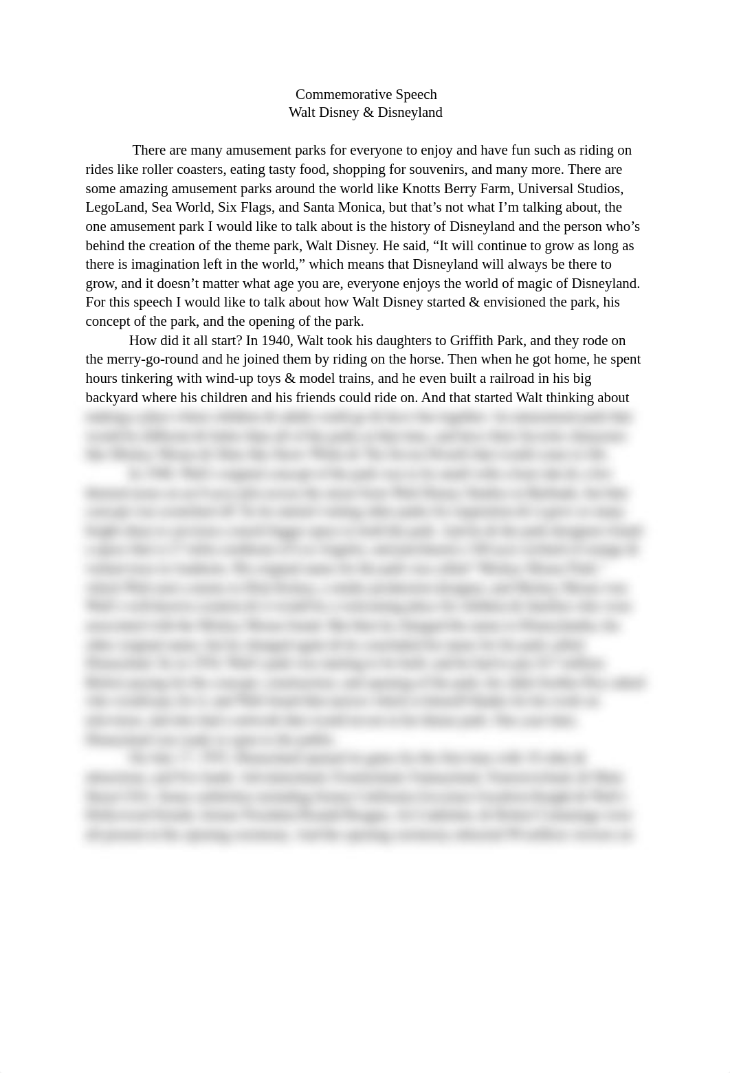 Ferreira Zachary_ Commerative Manuscript Speech - Walt Disney & Disneyland-2.pdf_dv732mlce7e_page1