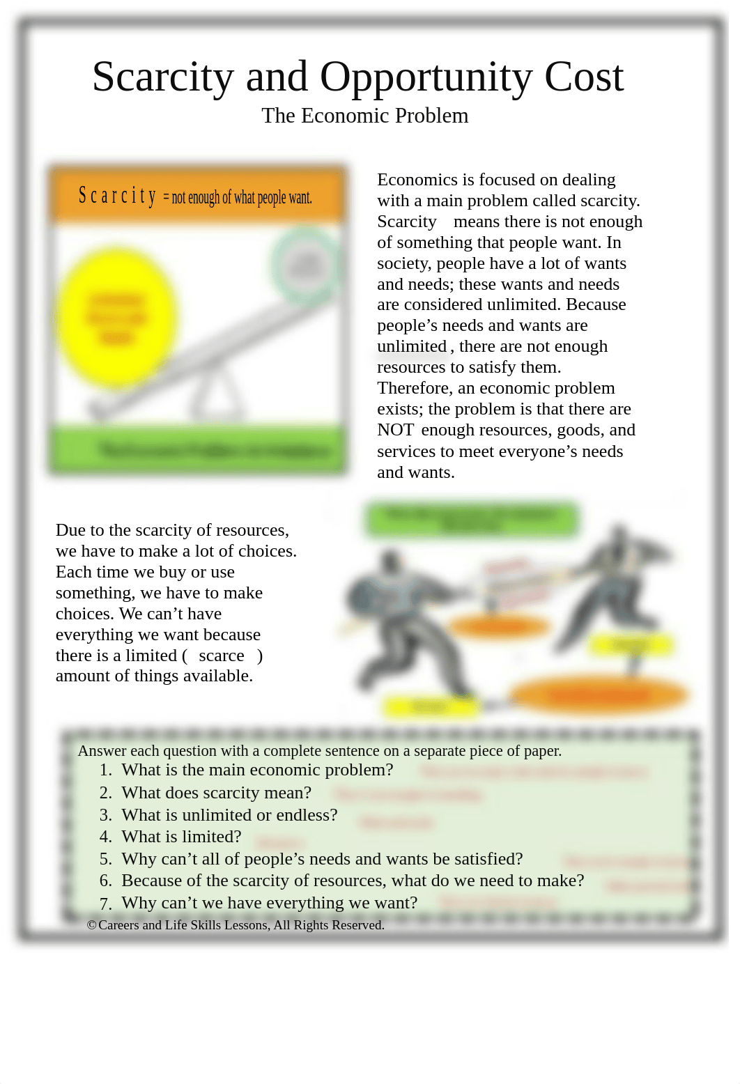 FInished - Scarcity and Oppertunity Cost Worksheets.pdf_dv7kz9dcud0_page1