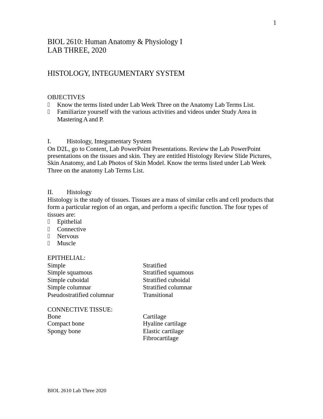 Lab Three - Histology, Integumentary System.doc_dv7n5s5a9gq_page1