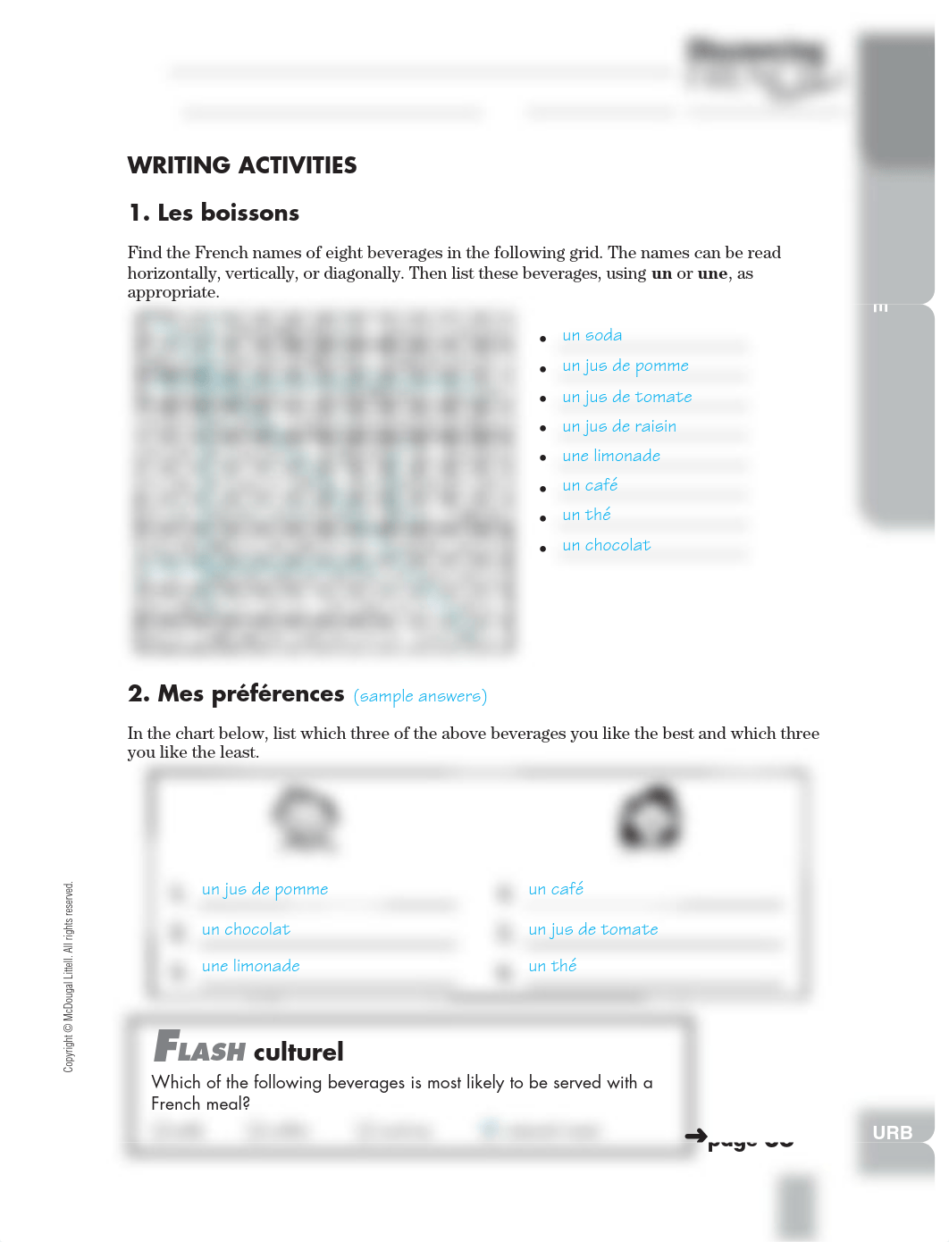 WRITING ACTIVITIES 1. Les boissons.pdf_dv7wpdvqnsp_page1