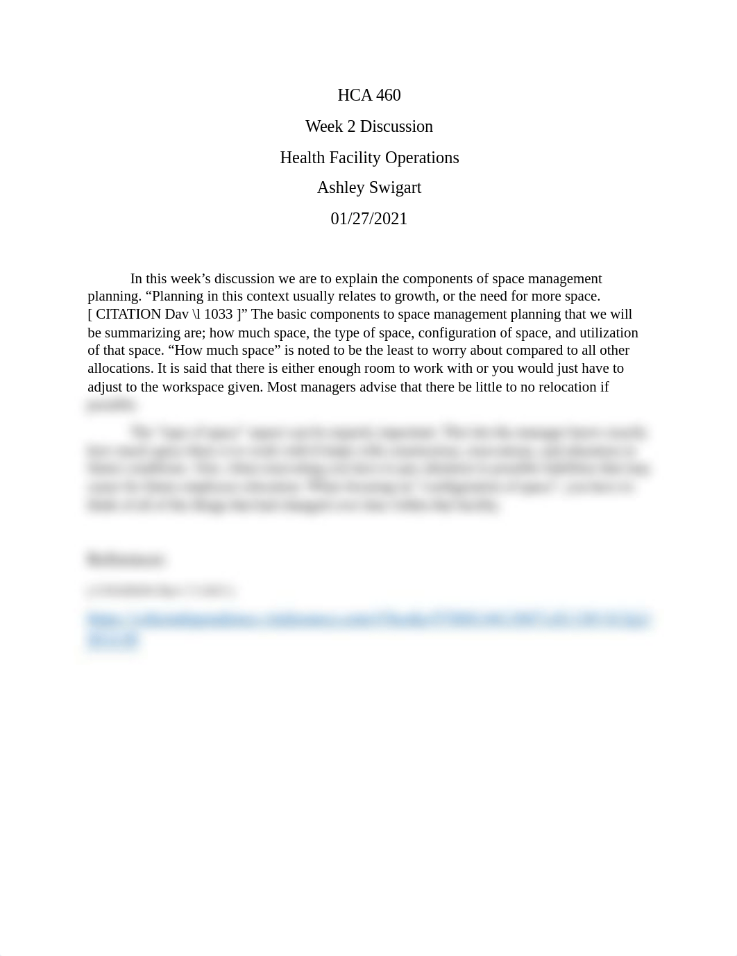 HCA 460_Week 2 Discussion_Health Facility Operations.docx_dv8e1z0cmlf_page1