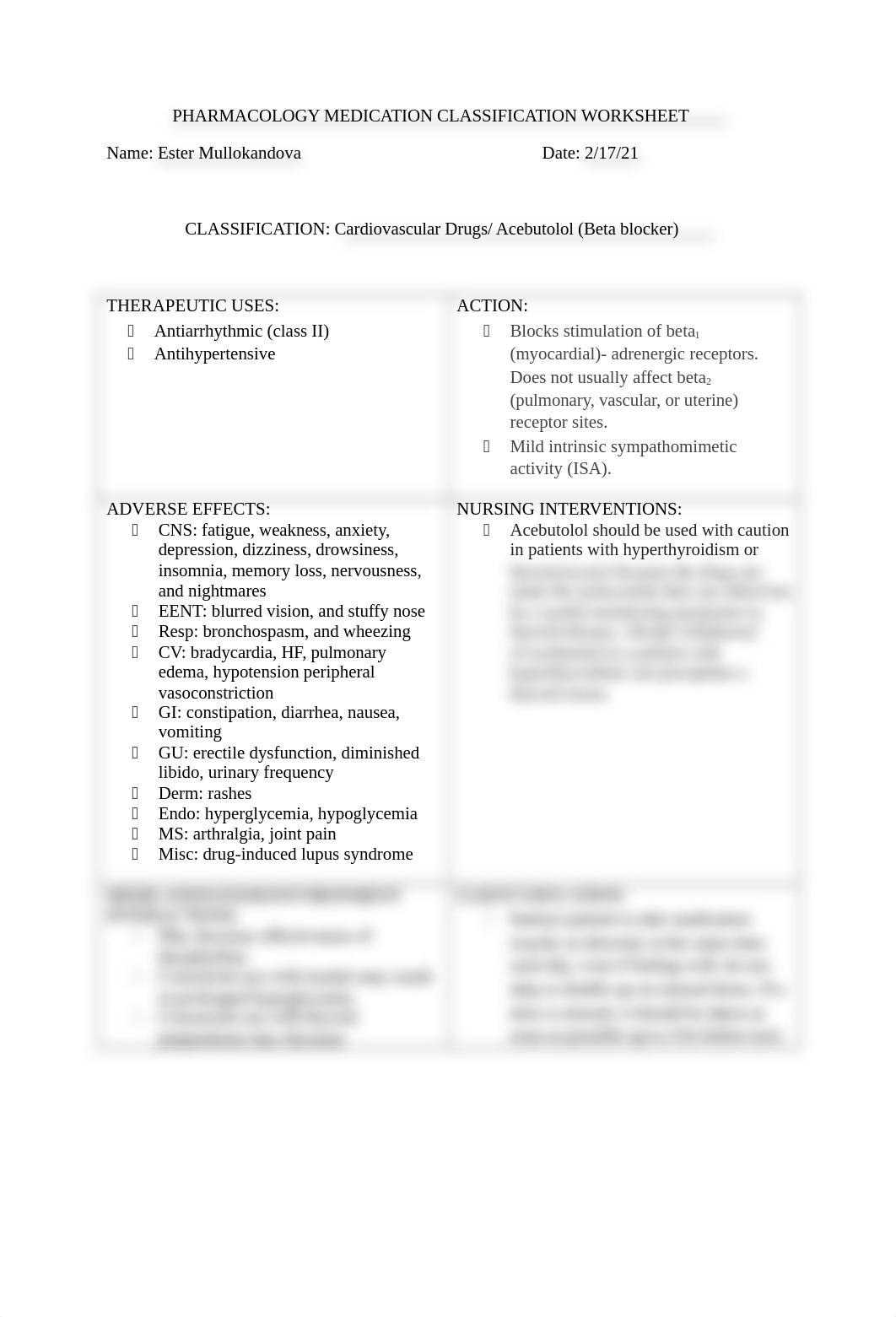 Cardiovascular drug worksheet- Ester Mullokandova.docx_dv8q4yr0jm3_page1