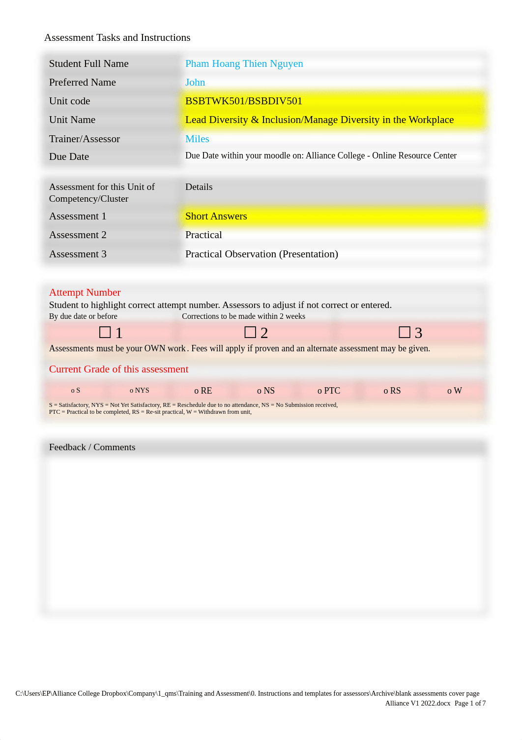 ASSESSMENT 1_SHORT ANSWER QUESTION_BSBTWK501.pdf_dv8rf29zmir_page1