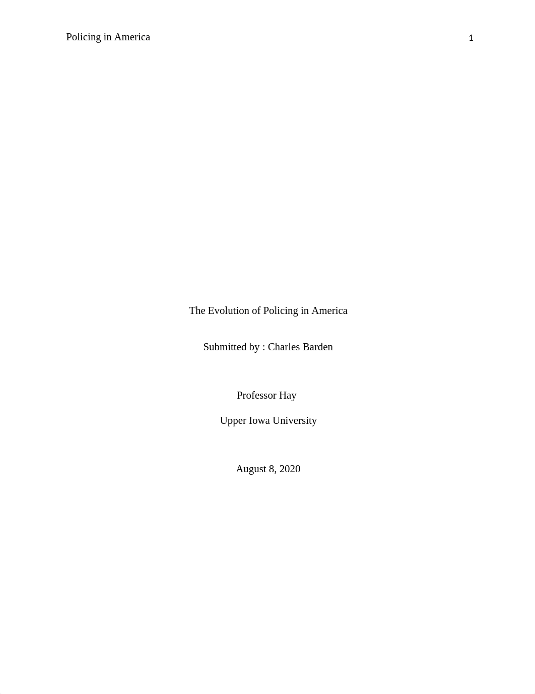 The Evolution of Policing in America.doc_dv8t7442ah9_page1