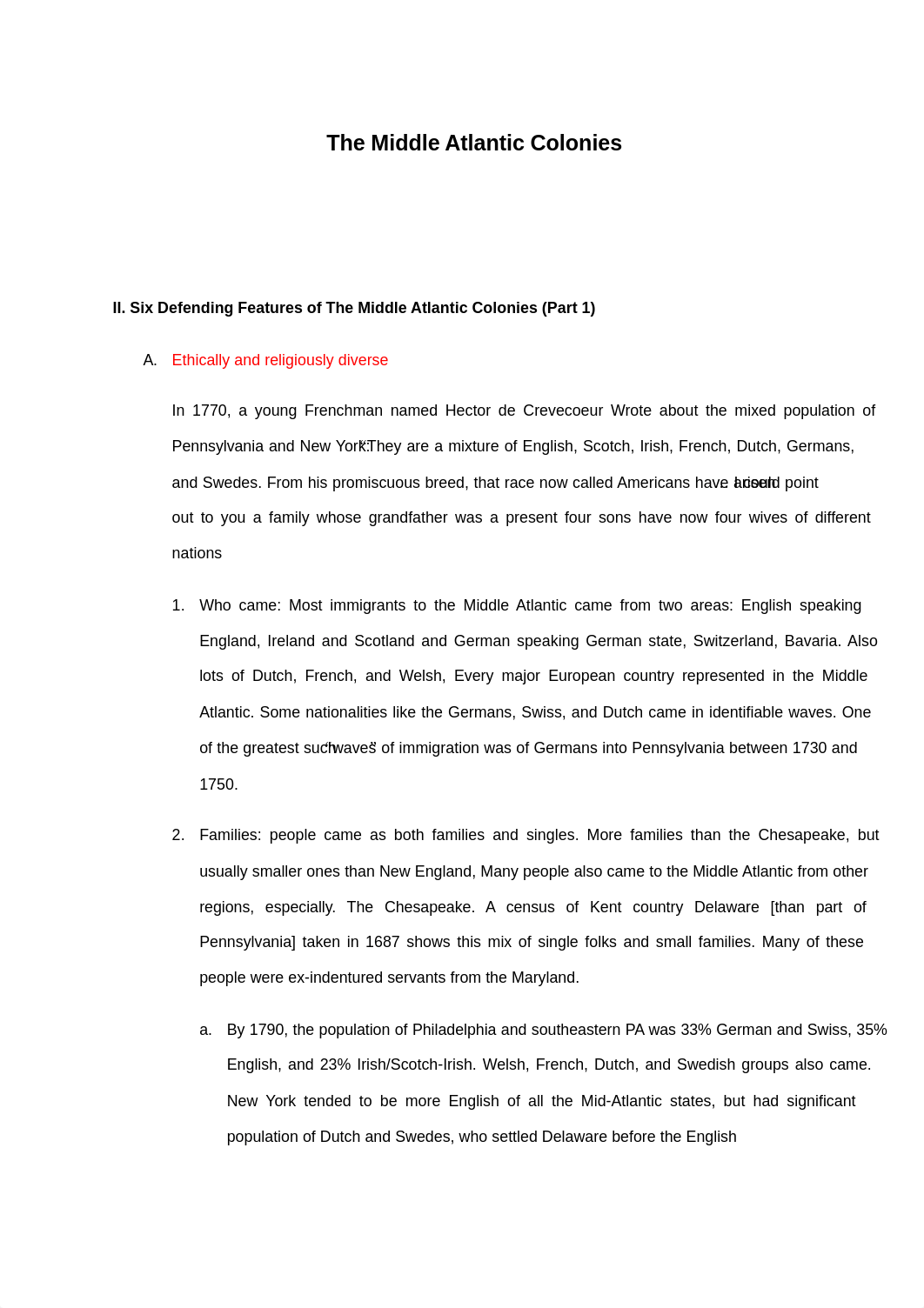 The Middle Atlantic Colonies . Six Defending Features of The Middle Atlantic Colonies (Part 1)_dv8yi3mwd36_page1