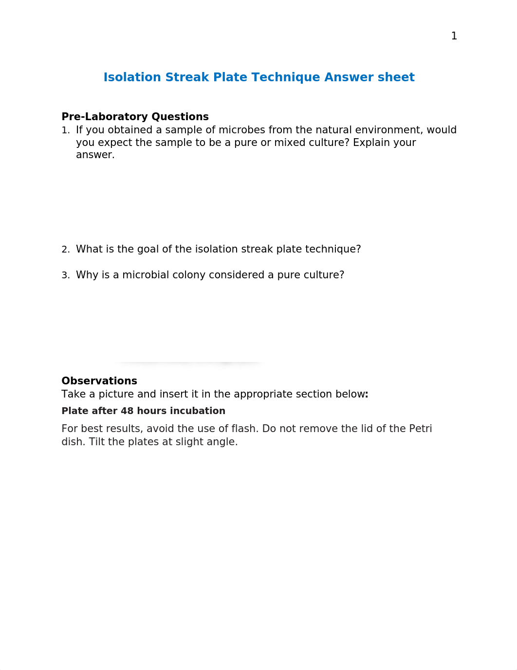 Isolation Streak Plate Technique answer sheet (1).docx_dv97vzui900_page1