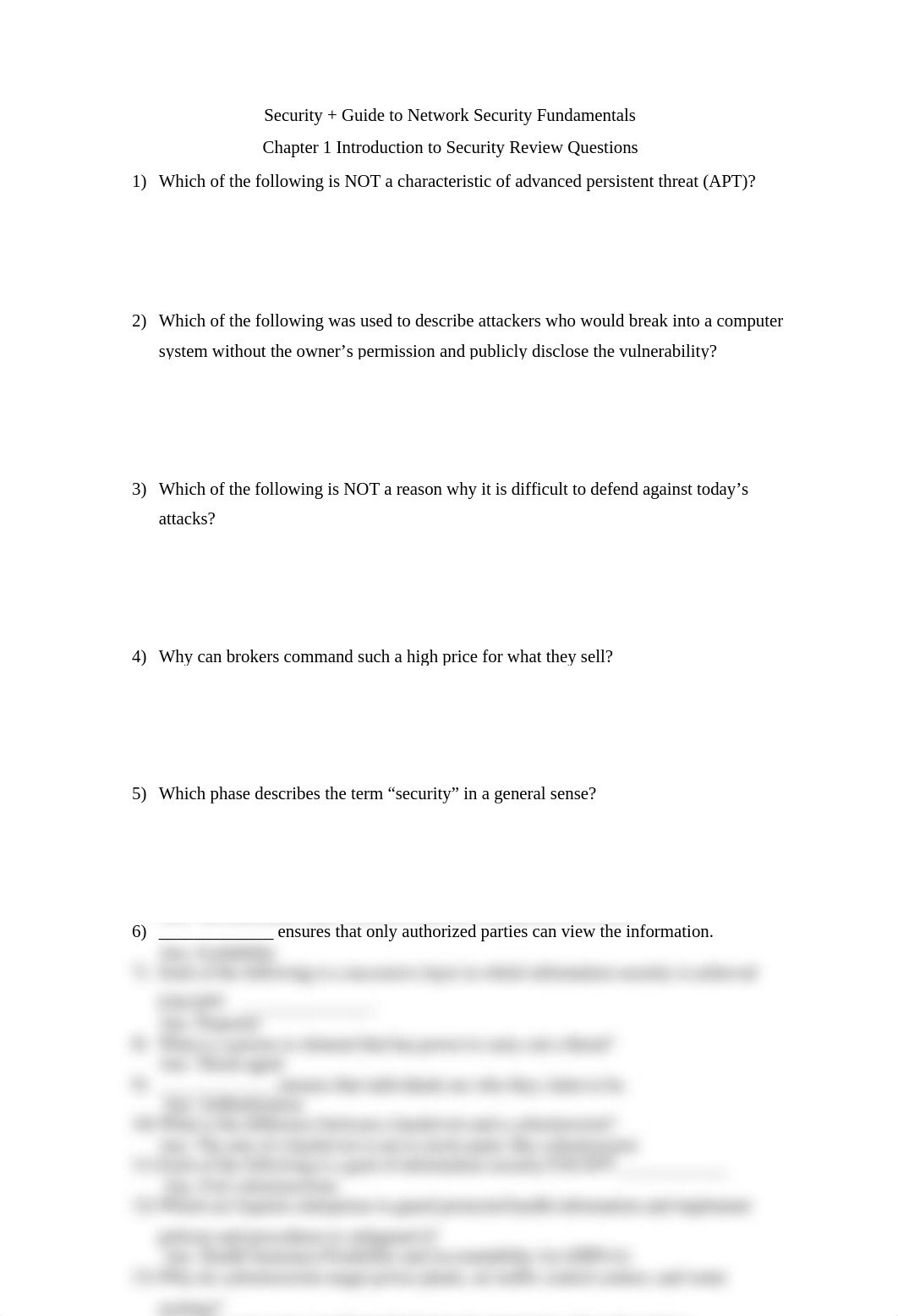 Chapter 1 Introduction to Security Review Questions.docx_dv9kjjwdgvu_page1