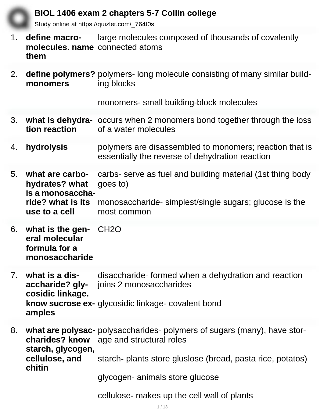 BIOL 1406 exam 2 chapters 5-7 Collin college.pdf_dv9zbmkueox_page1