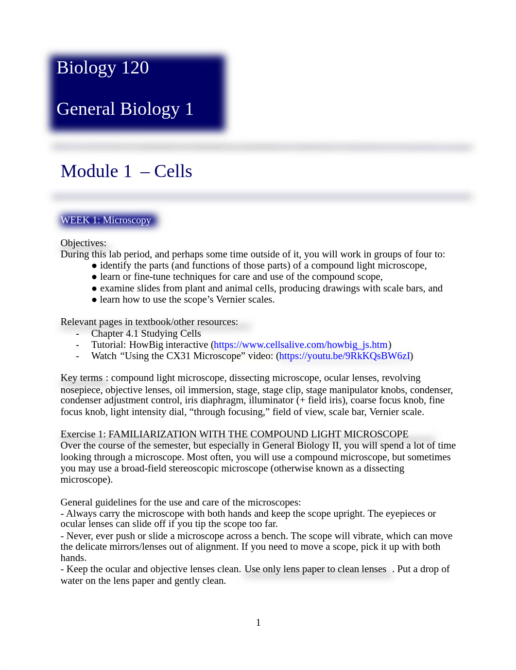 BIOL 120 Lab Module 1 - Cell.pdf_dva9tu9ogp7_page1