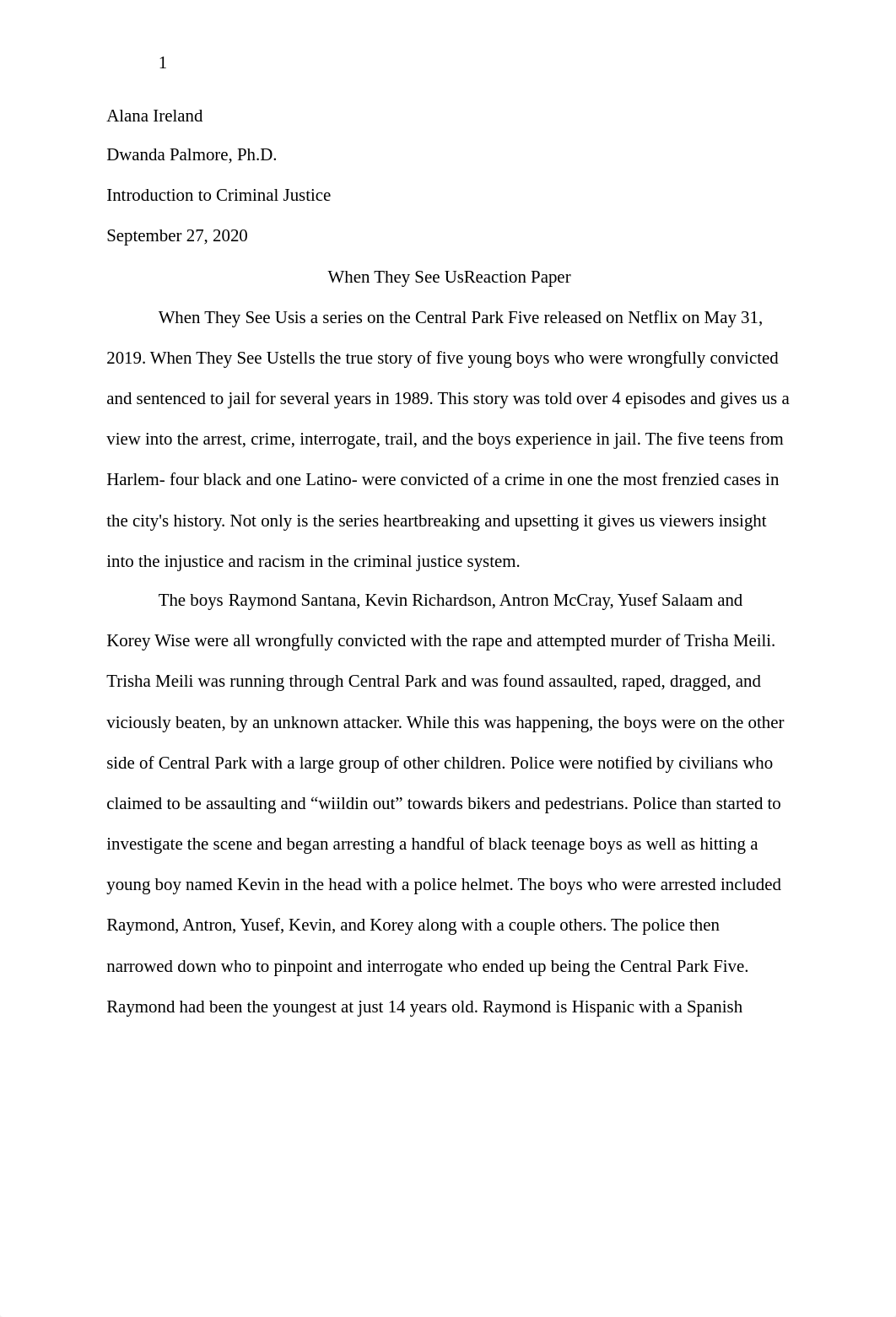 When They See Us Reaction Paper.docx_dvad2npxhes_page1