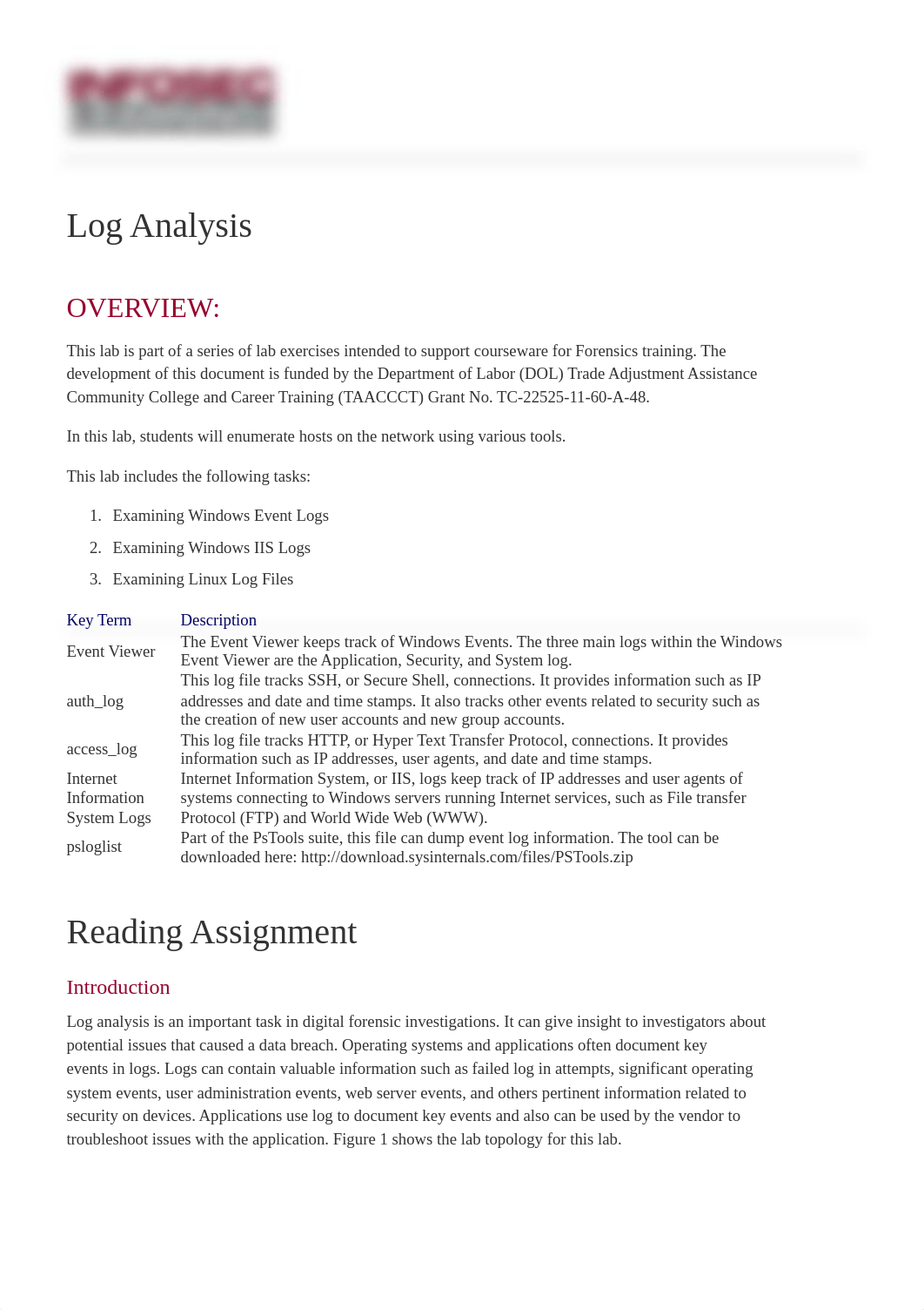 9-Infosec Learning - Log Analysis - 2021-02-10.pdf_dvahdjwlk36_page1