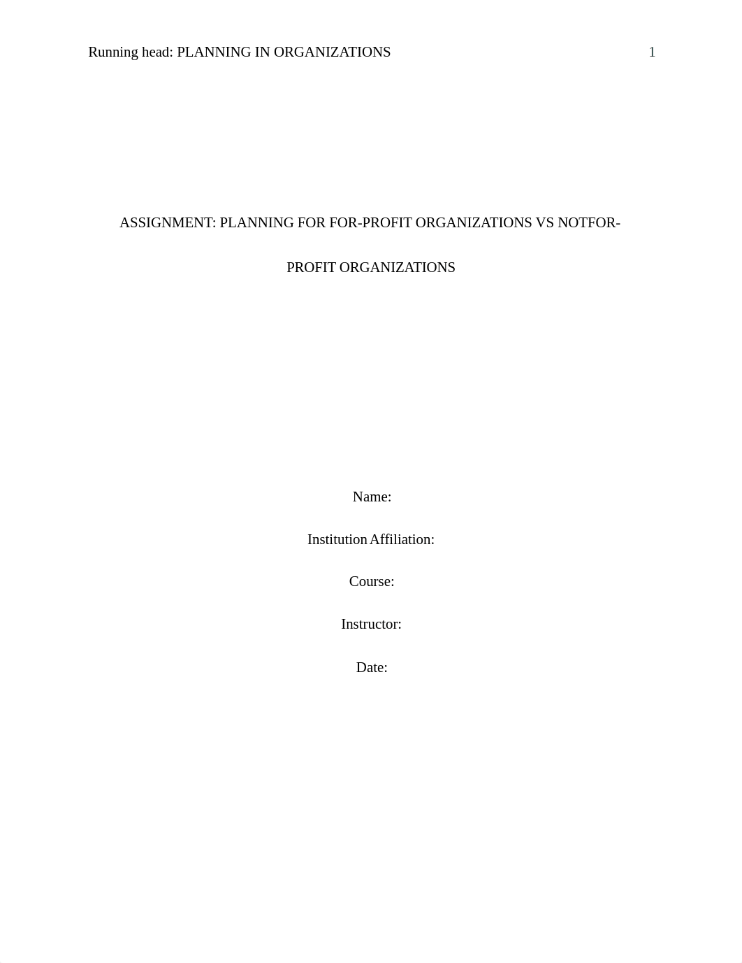 Module 3 Assignment-Planning for profit vs non profit organizations.docx_dvau2thj8kz_page1