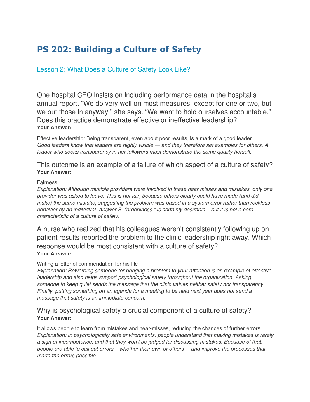 PS 202 Building a Culture of Safety - Post assessment exam_dvb393btlqg_page1