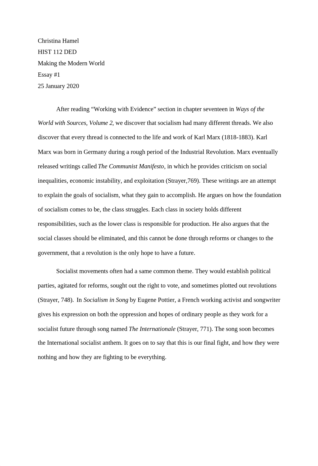 Essay #1 Socialism.docx_dvbj9y6g5wq_page1