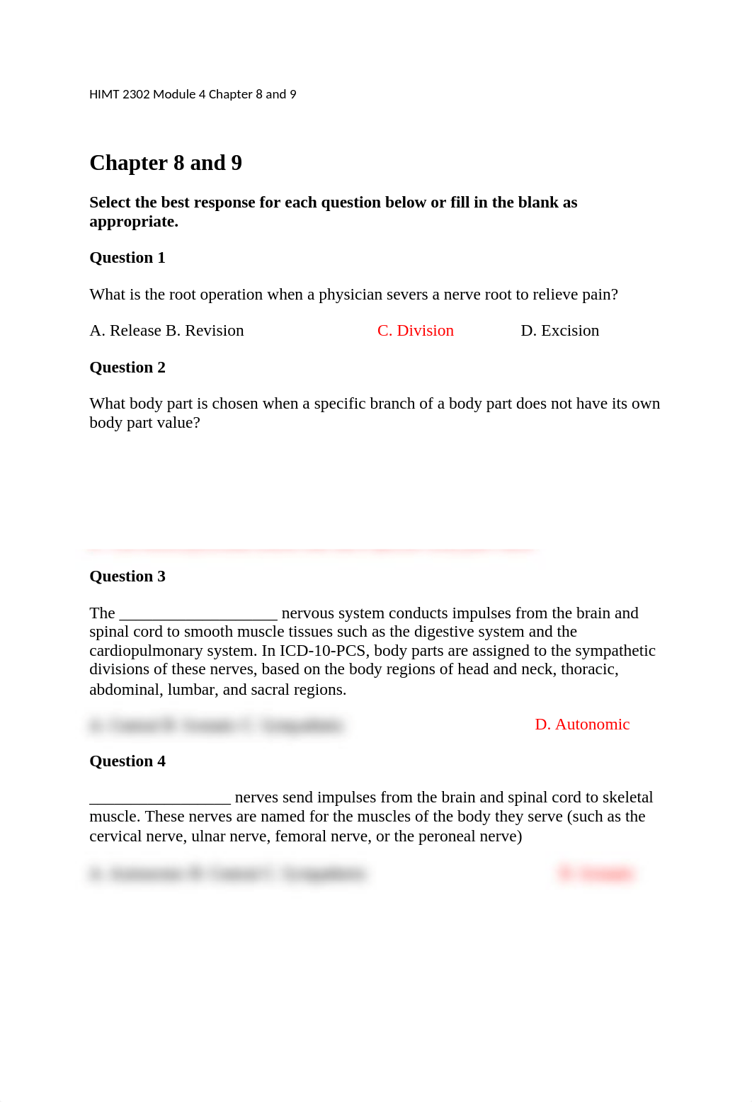 HIMT 2302 Module 4 Chapter 8 and 9.docx_dvby6s8d2z0_page1