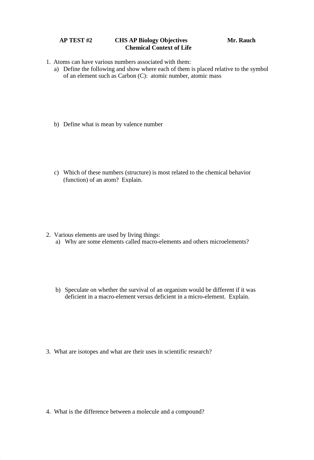 Unit  2 Biochemistry and Cells Objectives __ Michael Geary __ AP Bio __ Rauch __.docx_dvca5ol4nin_page1