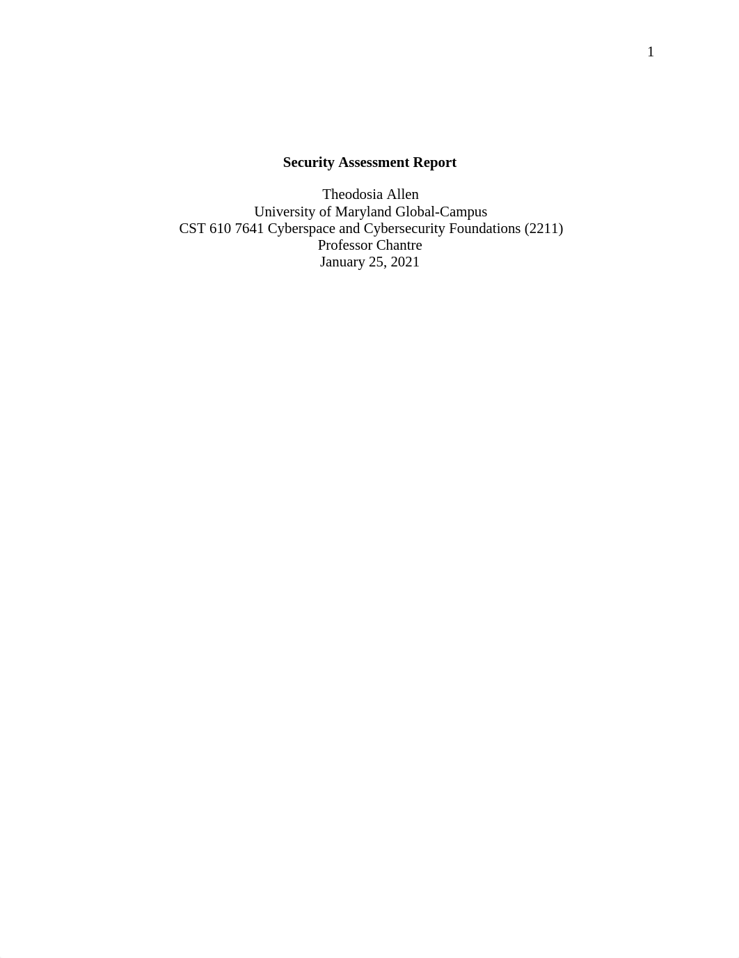 CST 610 Project 1 SAR .pdf_dvcejaxd2lq_page1