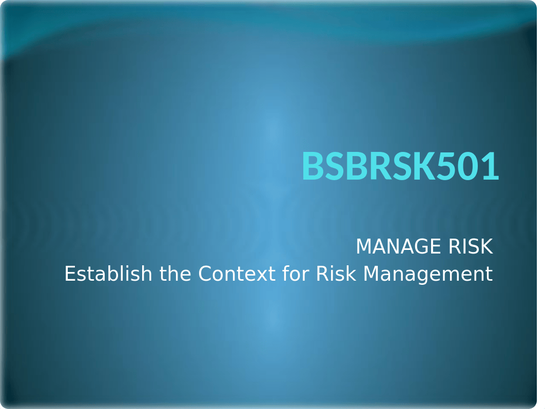 BSBRSK501 Manage Risk PPT_dvcez85qp65_page1