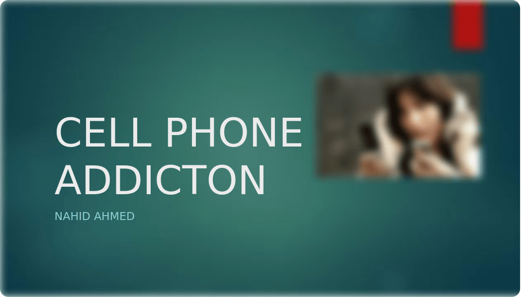 Cell Phone Addiction powerpoint_dvch2vthd7g_page1